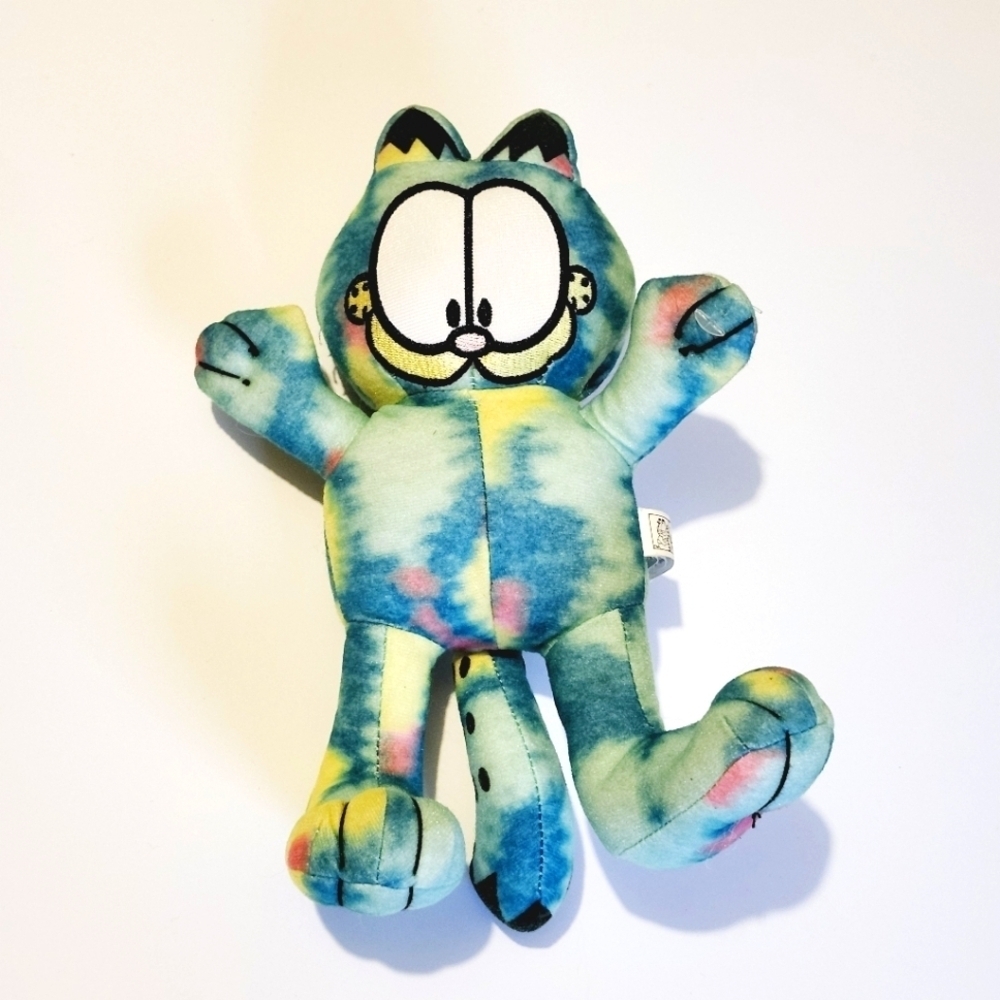 *4 for $20* Blue Tie Dye Garfield Plush - Cat